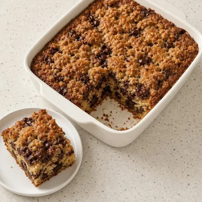 Easy Chocolate Chip Coffee Cake with Crumb Topping Chocolate Chip Coffee Cake