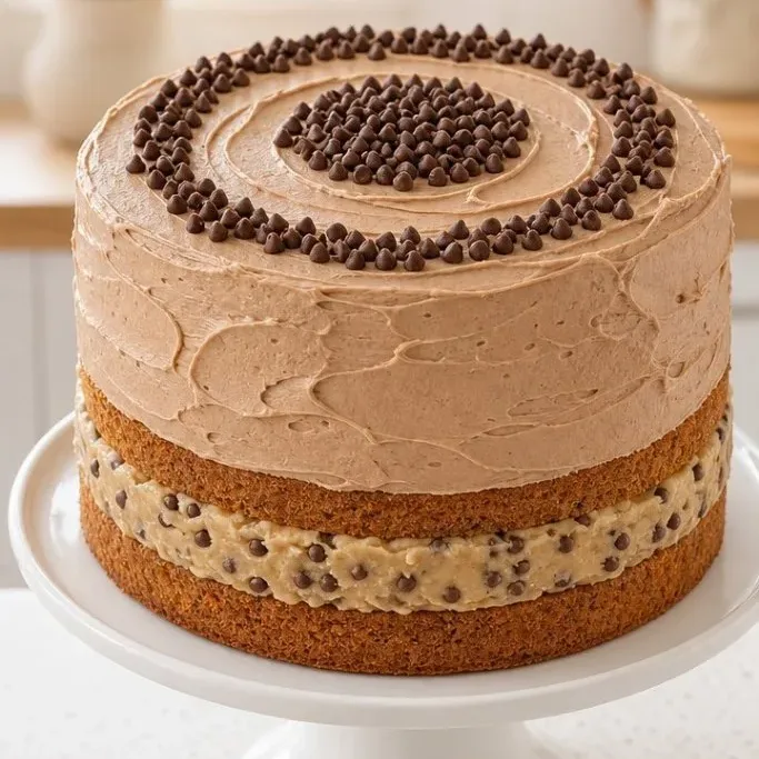Chocolate Chip Cookie Dough Cake