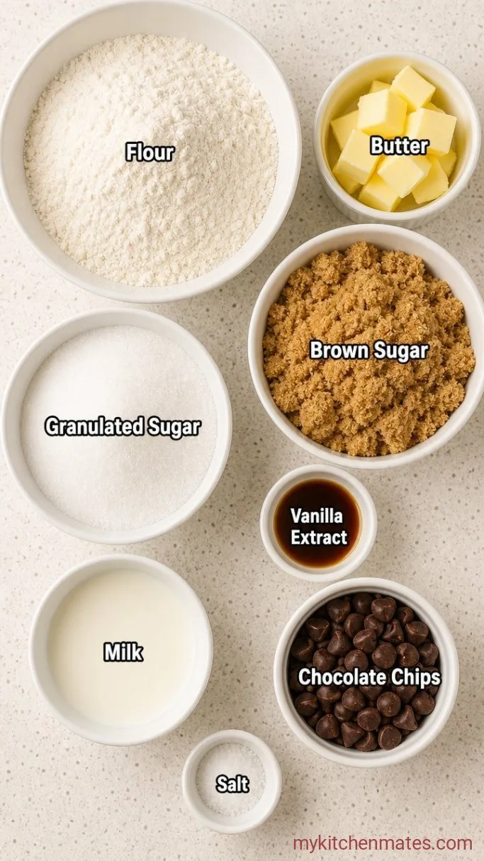 Edible Chocolate Chip Cookie Dough (Ready in 10 Minutes) Ingredients