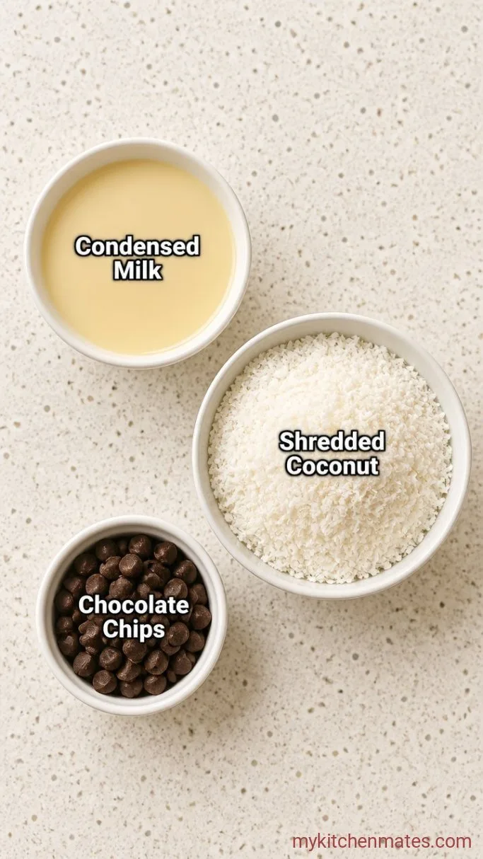 3-Ingredient No-Bake Chocolate Coconut Balls Ingredients
