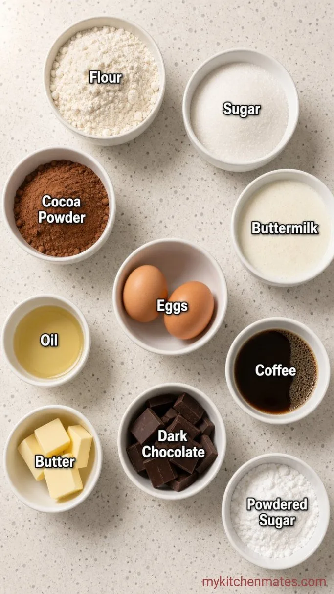Rich, Moist Chocolate Groom's Cake Ingredients