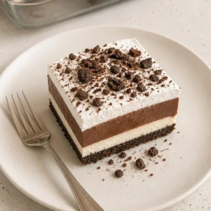 No-Bake Chocolate Layered Pudding Dessert Chocolate Layered Pudding Dessert