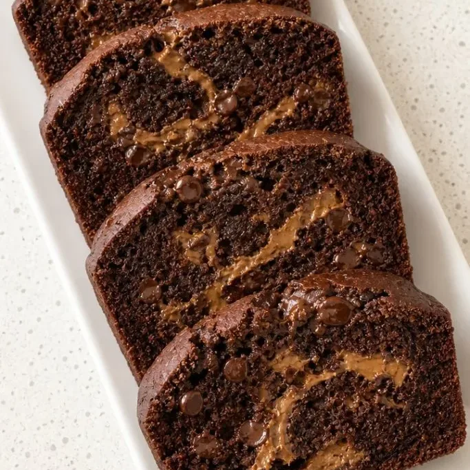 Chocolate Peanut Butter Banana Bread