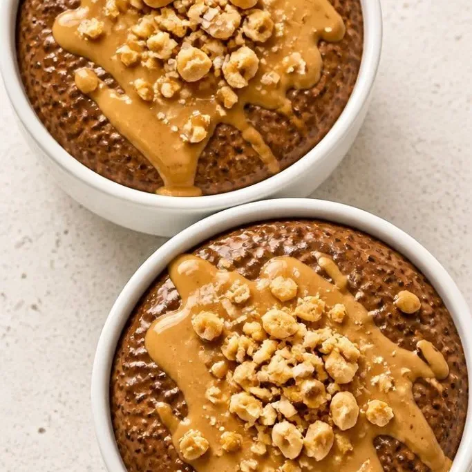 Creamy No-Cook Chocolate Peanut Butter Chia Pudding Chocolate Peanut Butter Chia Pudding