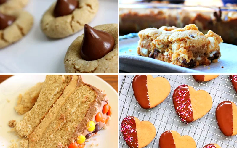 40 Peanut Butter Chocolate Treats That Are Simply Amazing chocolate peanut butter dessert recipes featured