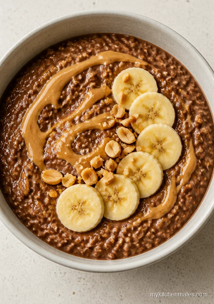 Chocolate Peanut Butter Overnight Oats