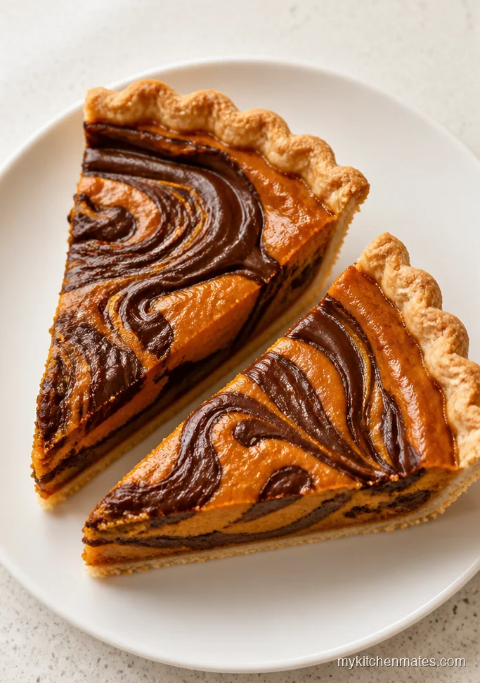 13 Sweet Potato Pie Recipes for Silky Spiced Holiday Slices Chocolate Swirl Sweet Potato Pie