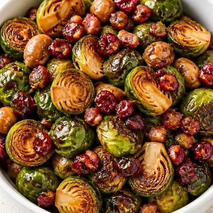 Christmas Brussels Sprouts with Pancetta & Cranberries Christmas Brussel Sprouts
