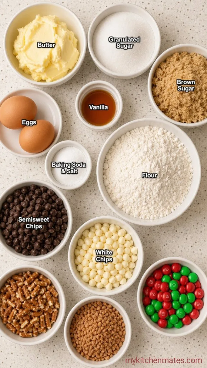 Christmas Kitchen Sink Cookies Ingredients