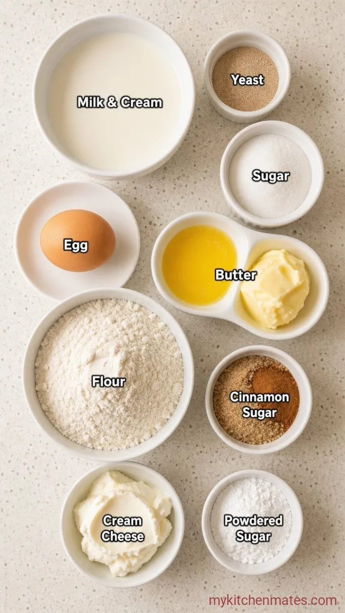 Make-Ahead Christmas Morning Cinnamon Rolls Ingredients