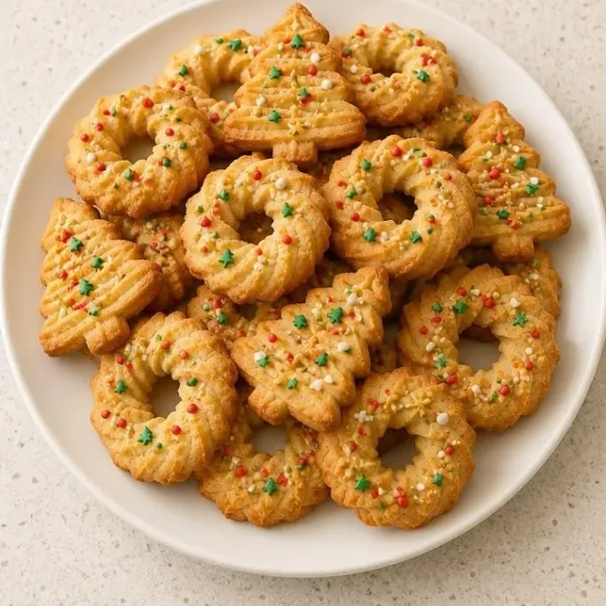 No-Chill Buttery Christmas Spritz Cookies Christmas Spritz Cookies