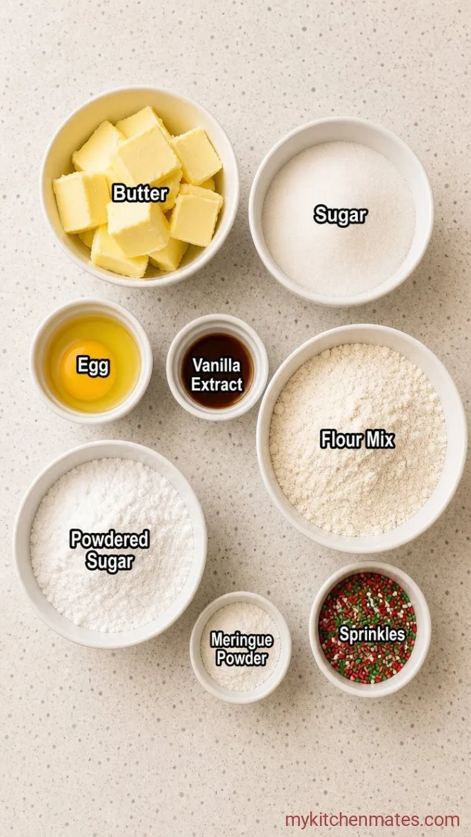Christmas Sugar Cookies That Keep Their Shape Ingredients