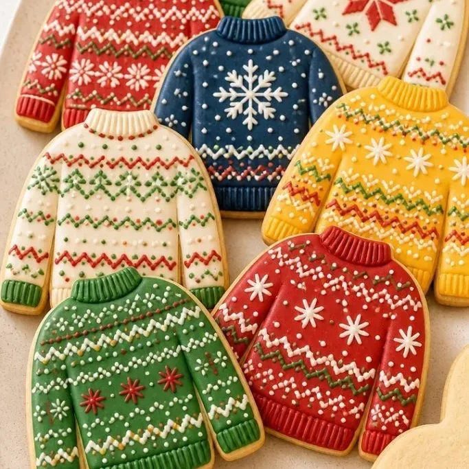 Christmas Sweater Cookies