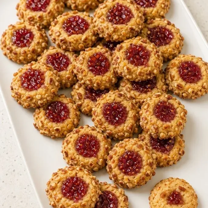 Christmas Thumbprint Cookies