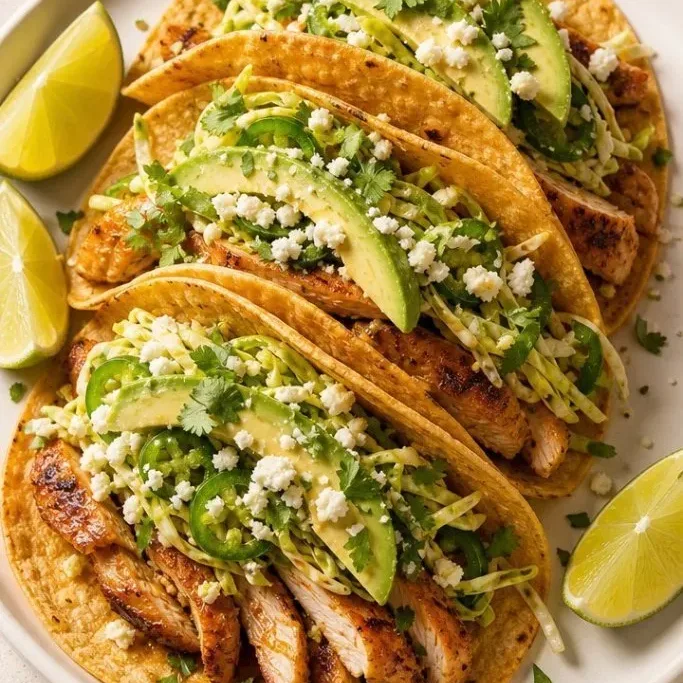 Quick Cilantro Lime Chicken Tacos Cilantro Lime Chicken Tacos