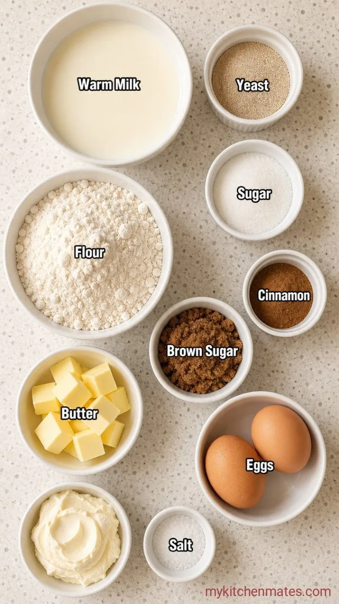 Soft, Gooey Copycat Cinnabon Cinnamon Rolls Ingredients