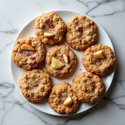 Cinnamon Apple Oatmeal Cookies