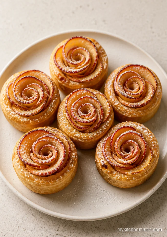 Cinnamon Apple Puff Pastry Roses