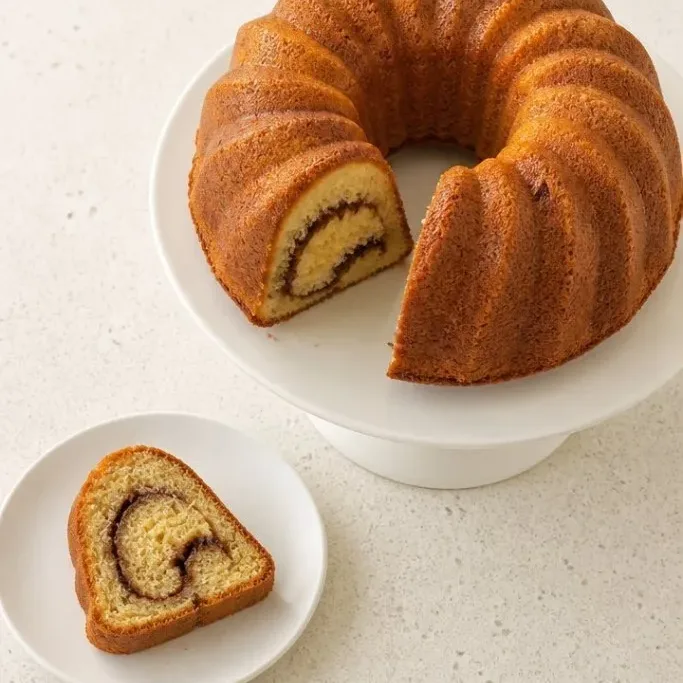 Buttery Cinnamon Bundt Cake with Brown Sugar Swirl Cinnamon Bundt Cake