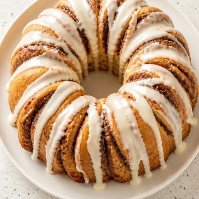 Cinnamon Roll Bundt Cake with Cream Cheese Glaze Cinnamon Roll Bundt Cake