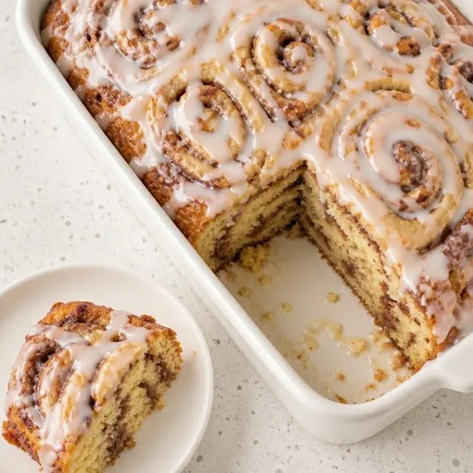 Cinnamon Roll Cake
