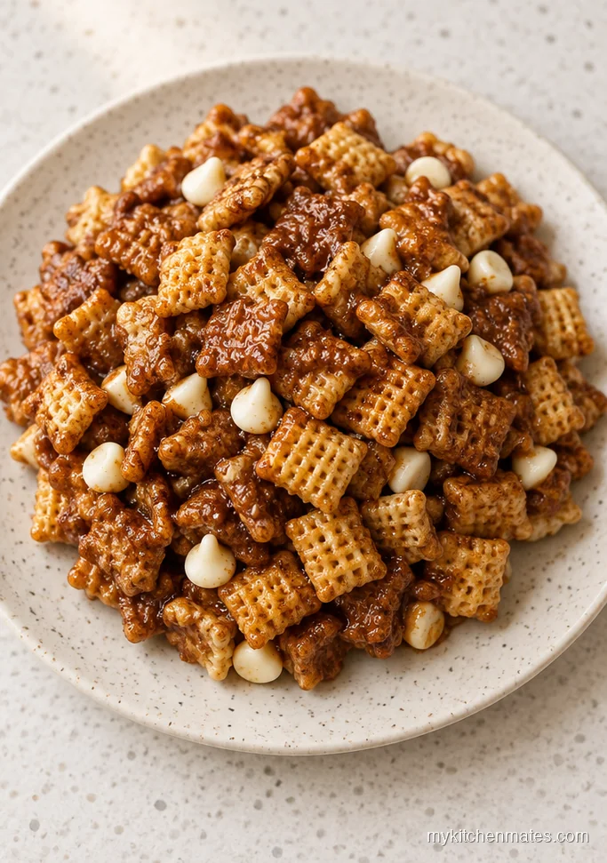 Cinnamon Roll Chex Mix