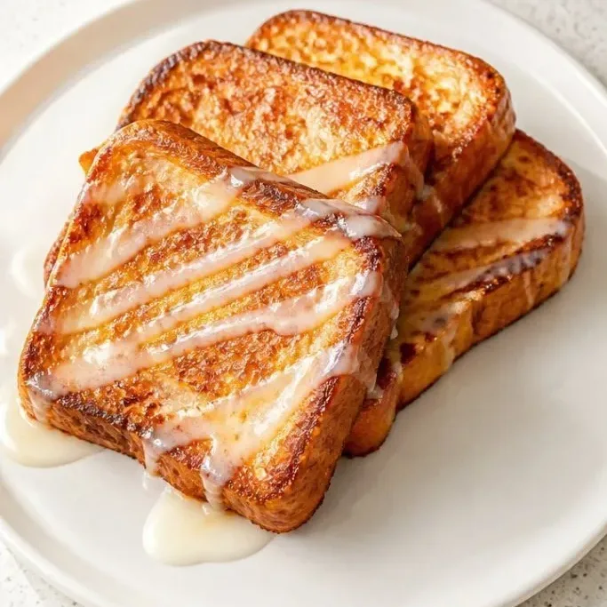 Cinnamon Roll French Toast with Cream Cheese Glaze Cinnamon Roll French Toast