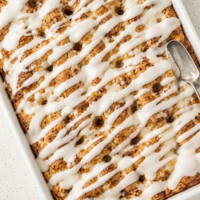 Cinnamon Roll Poke Cake