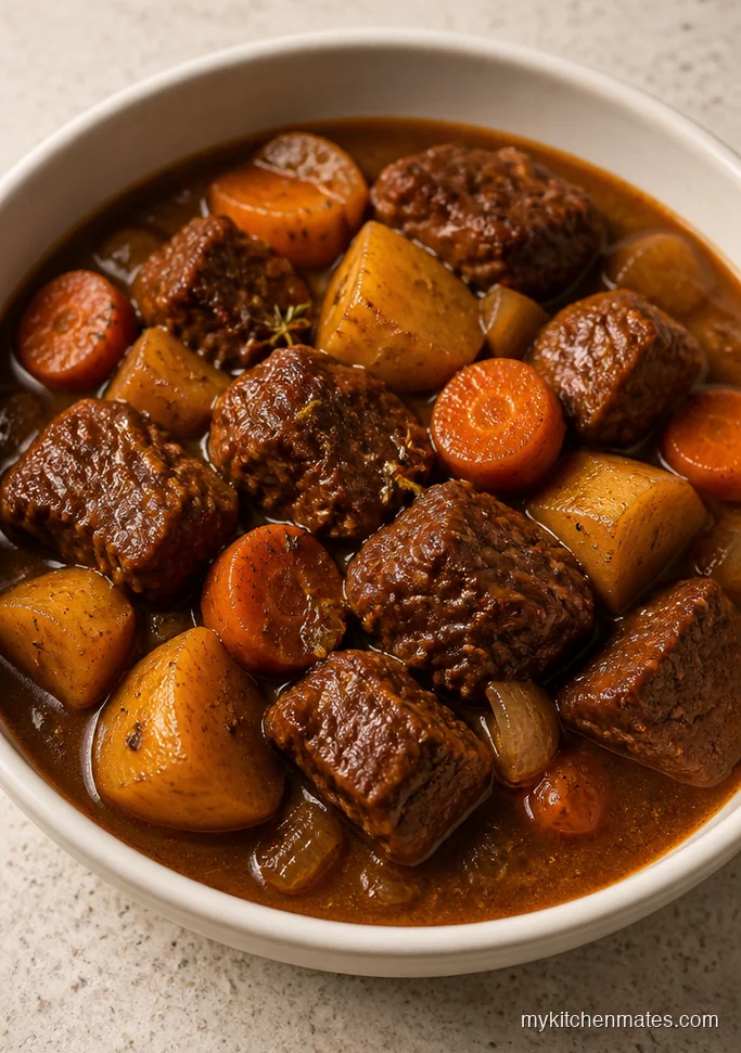 Classic Beef Stew Meat with Potatoes and Carrots