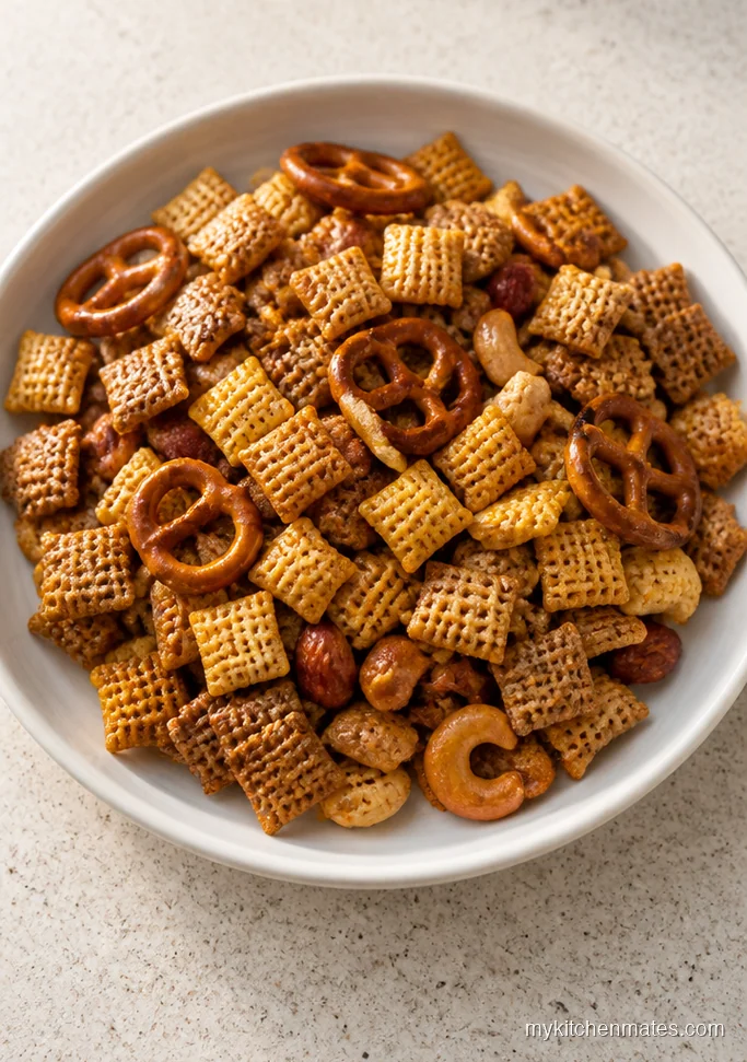 Classic Buttery Fall Chex Mix