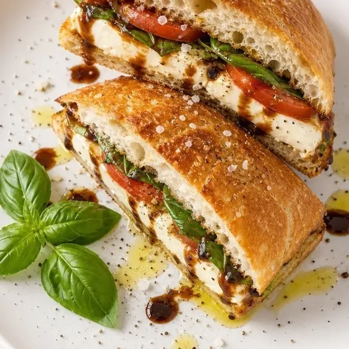 5-Minute Caprese Sandwich Classic Caprese Sandwich