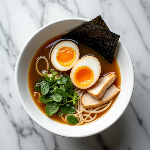 Classic Chicken Shoyu Ramen with Marinated Eggs