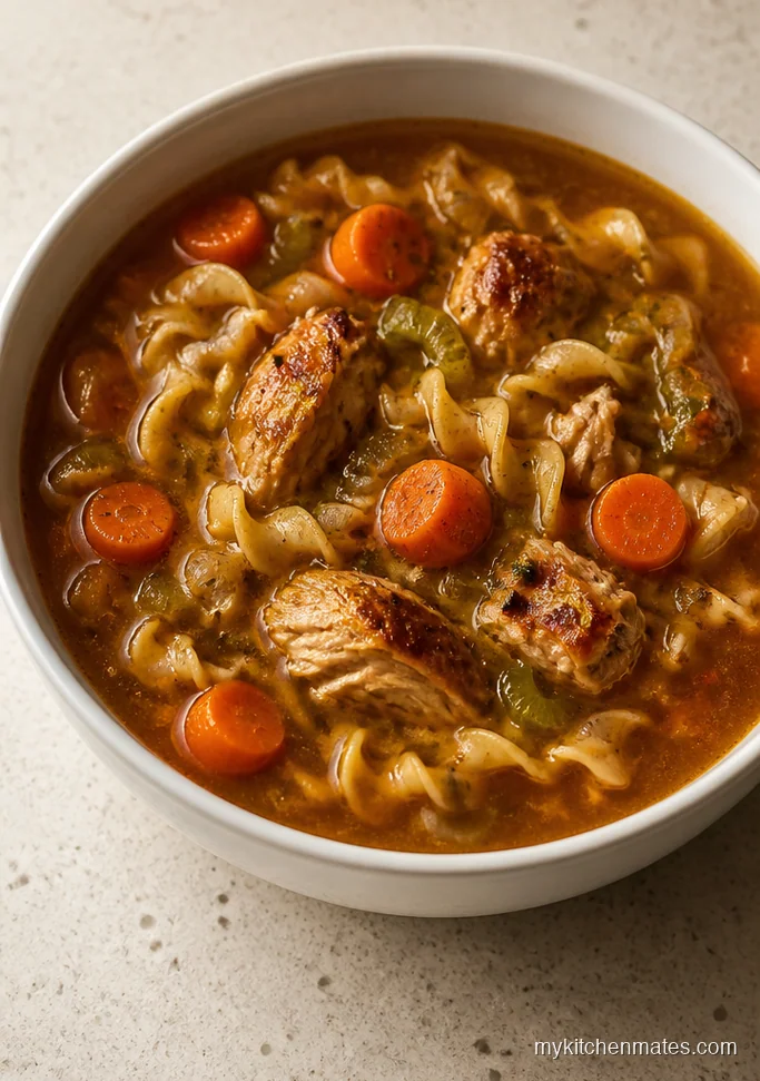 Classic Chicken Thigh Noodle Soup