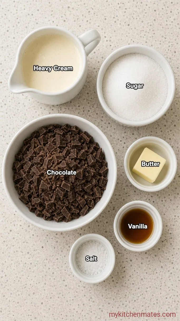 Smooth Classic Chocolate Sauce (10 Minutes) Ingredients