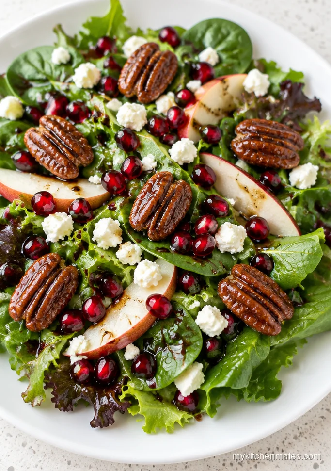 Classic Christmas Salad with Candied Pecans