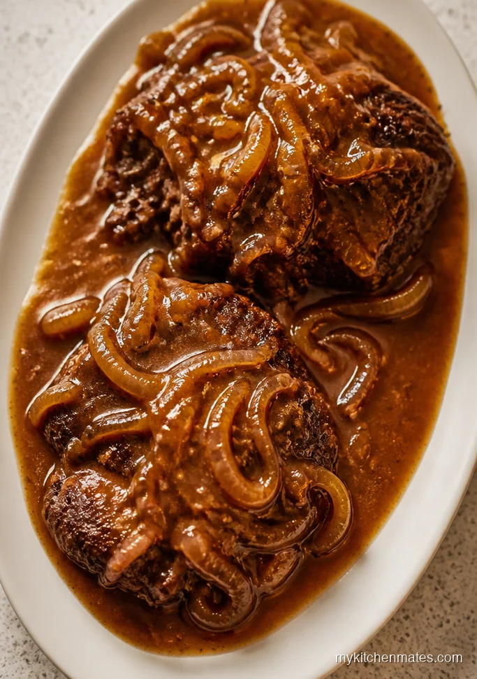 Classic Crock Pot Round Steak and Gravy