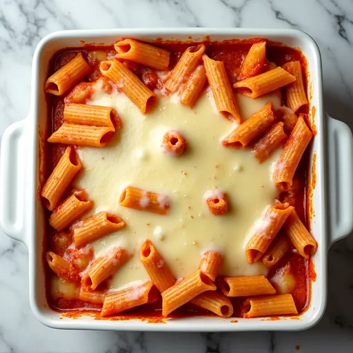 Classic Four-Cheese Baked Ziti