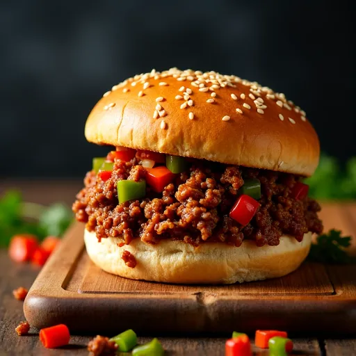 Classic Ground Beef Sloppy Joes with Bell Peppers