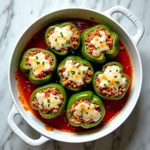 Classic Ground Turkey and Rice Stuffed Peppers