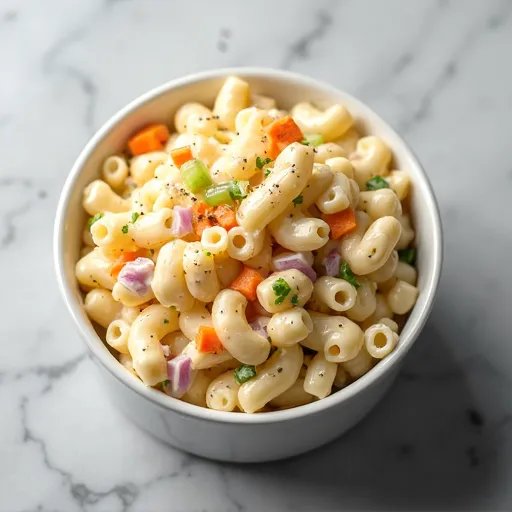 Classic Hawaiian-Style Macaroni Salad with Sweet Onions