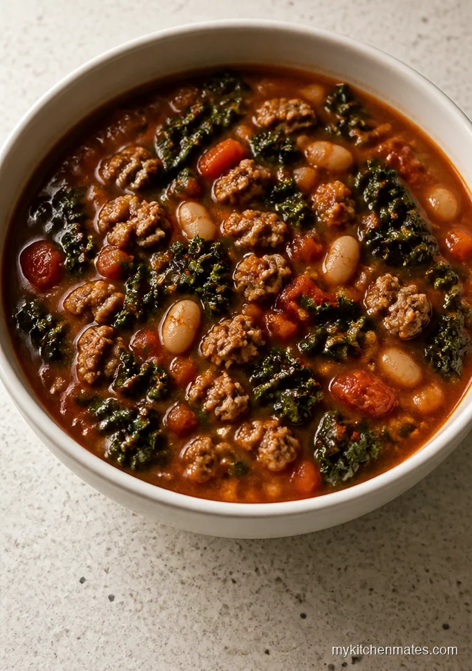 Classic Hearty Kale and Chicken Sausage Soup