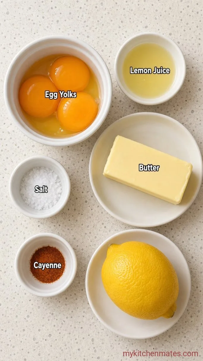 Classic Hollandaise Sauce Ingredients
