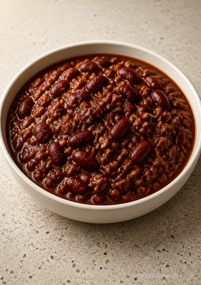 Classic Homestyle Beef Chili with Kidney Beans