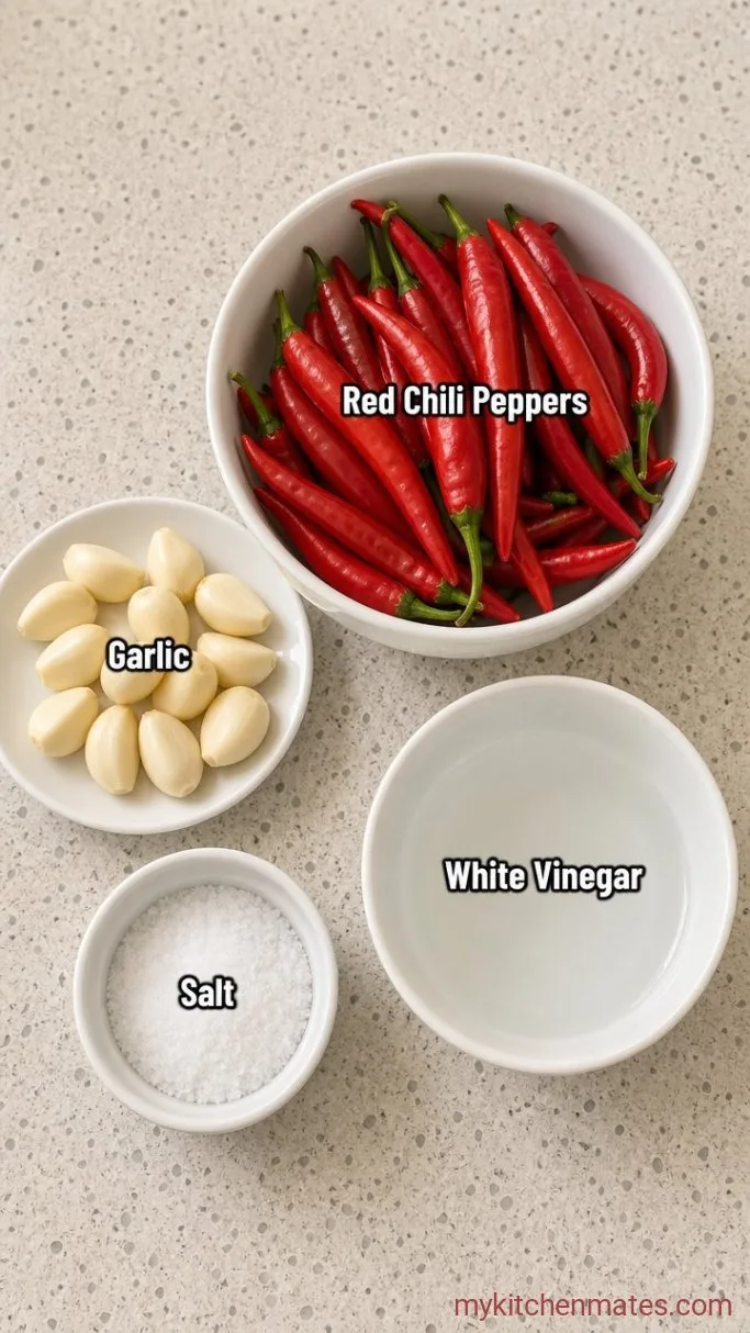 3-Ingredient Classic Hot Sauce Ingredients