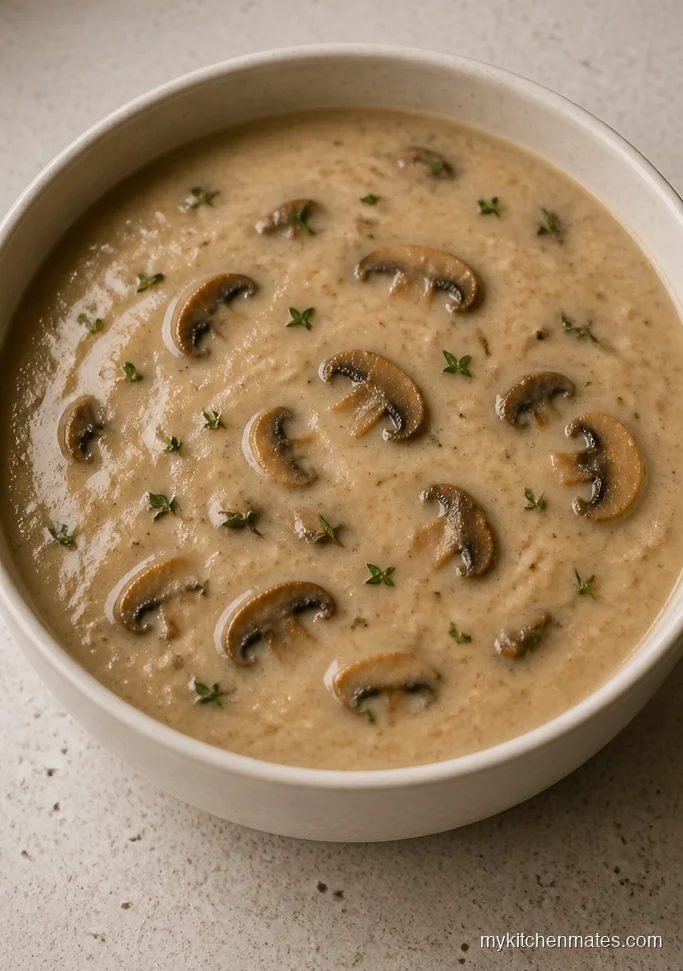 Classic Light Cream of Mushroom Soup