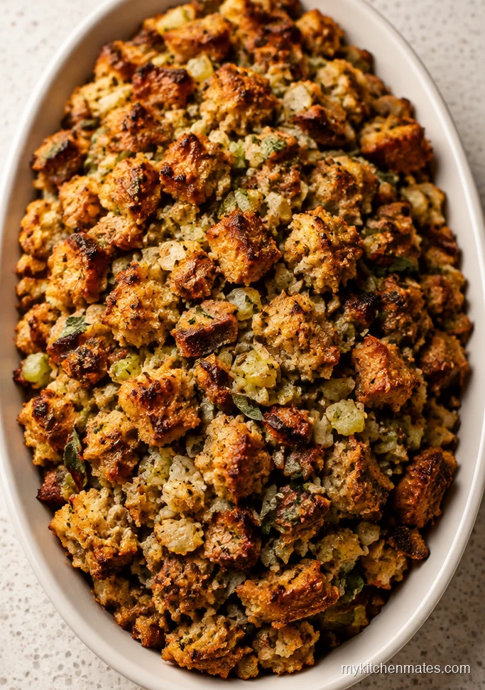 Classic Make Ahead Stuffing with Sage