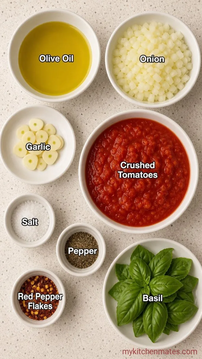 Classic Marinara Sauce Ingredients