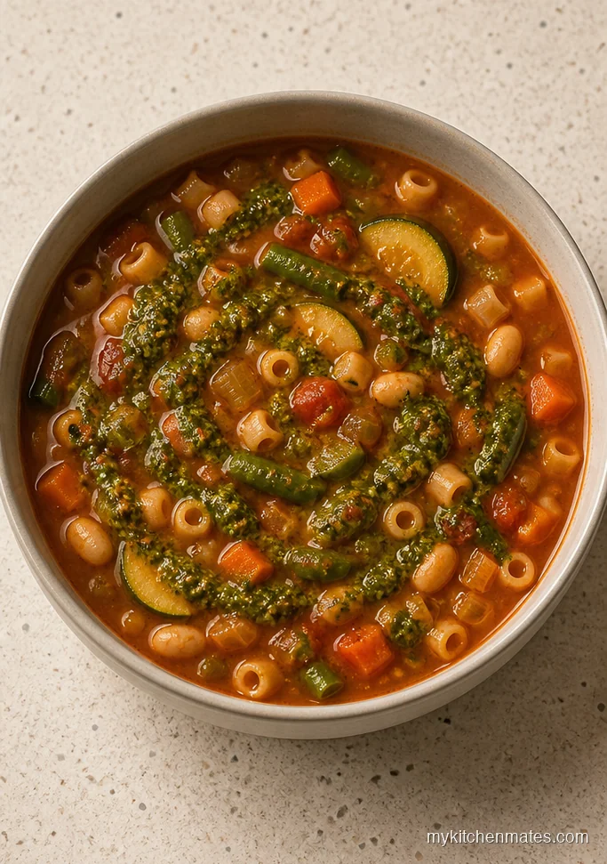 Classic Minestrone with Pesto