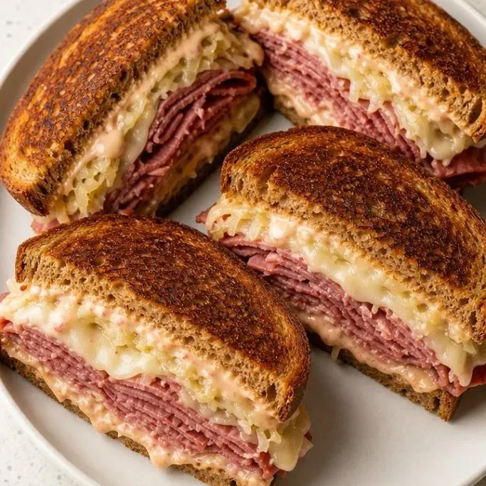 Crispy, Cheesy Classic Reuben Sandwich (15 Minutes) Classic Reuben Sandwich