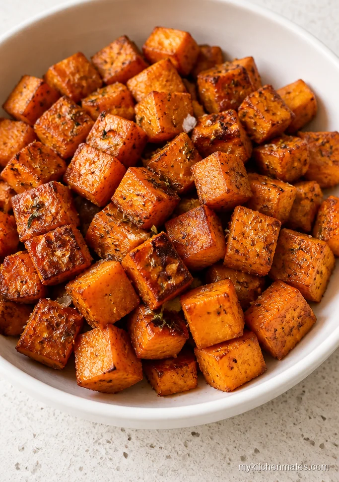Classic Roasted Sweet Potato Cubes